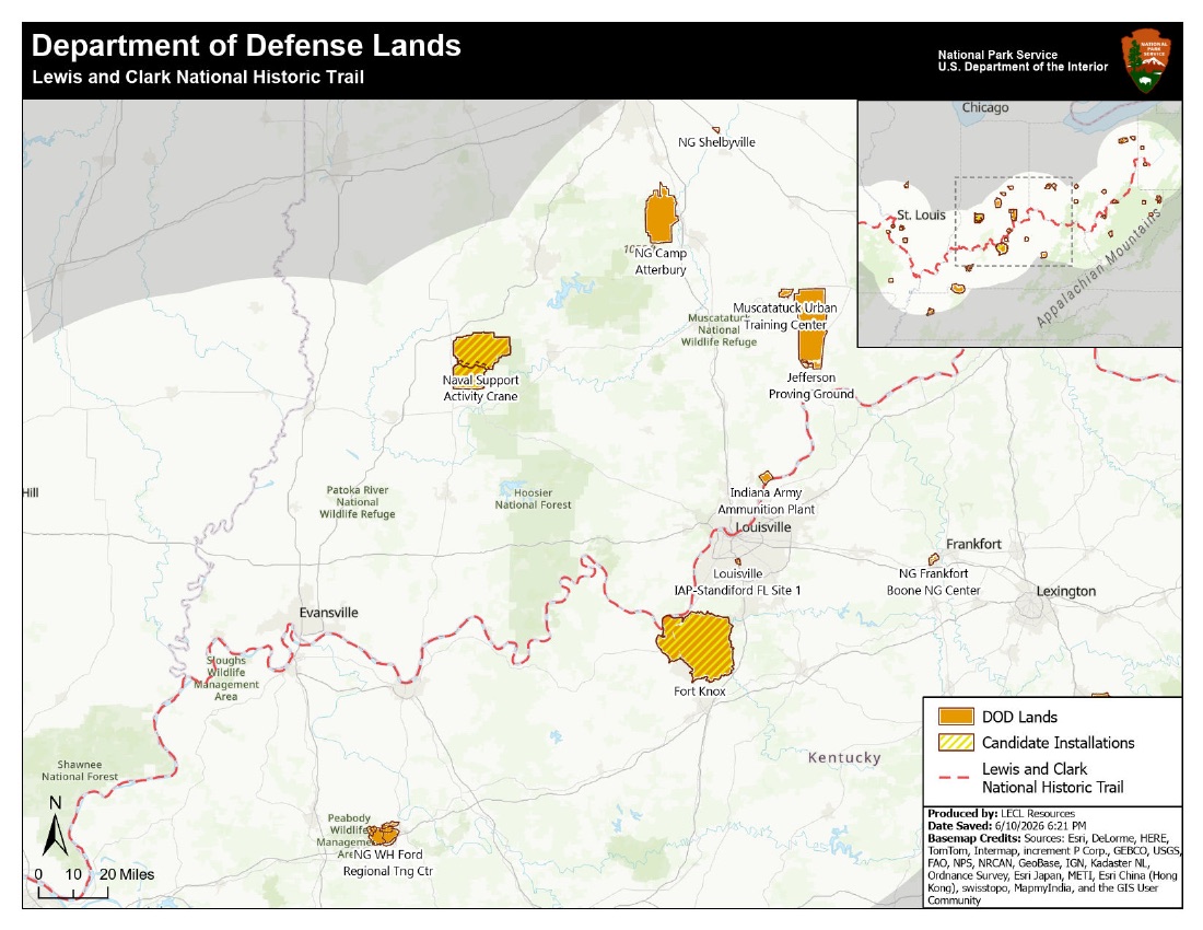 DOD Lands map sheet 2: Falls of the Ohio